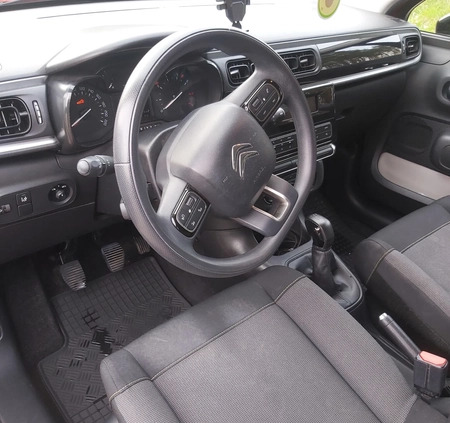 Citroen C3 cena 39400 przebieg: 68000, rok produkcji 2018 z Wieluń małe 92